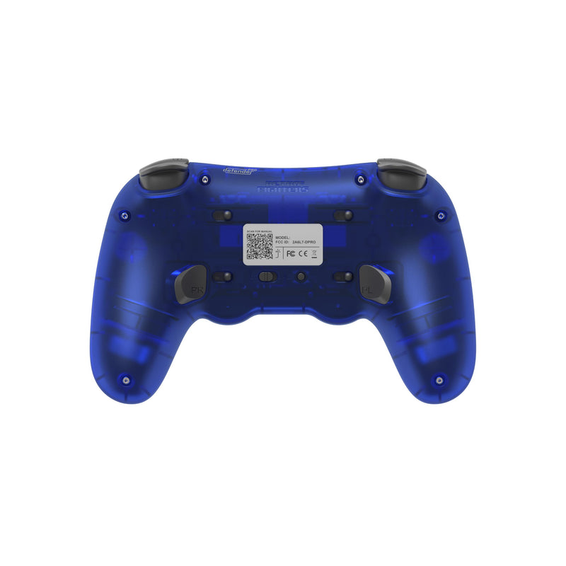 Retro Fighters Defender Pro Wireless Controller for PS1, PS2, PS3, Switch, & PC | 2.4GHz & Bluetooth (Ocean Blue) Ocean Blue