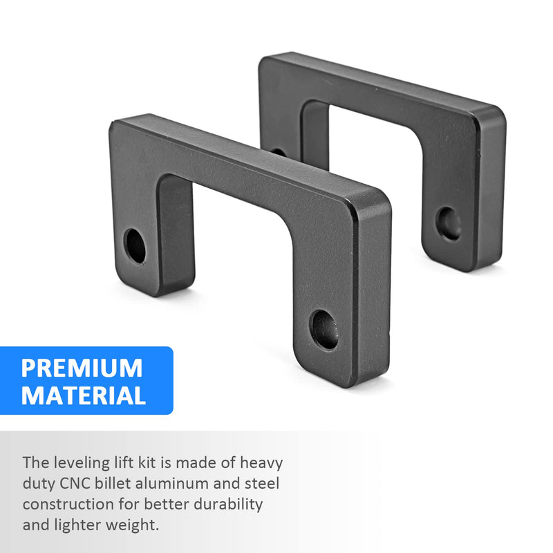 WSays 1" Front Leveling Lift Spacer Kit Compatible with Chevy Silverado/Tahoe/Suburban/Avalanche Fit GMC Sierra/Yukon/Yukon XL 2007-2024 1 inch