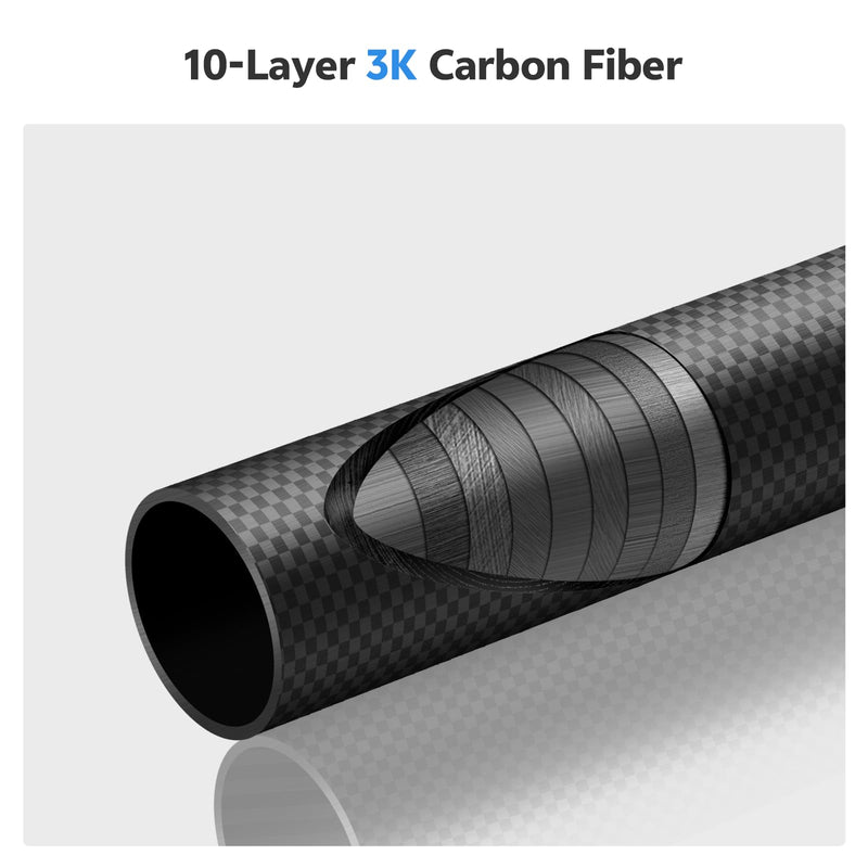 TONYBOO 61" Carbon Fiber Camera Monopod,28mm 6-Section Height,Portable Lightweight,Max Load 16 lbs,Monopod for DSLR Mirrorless Cameras Camcorders Compatible with Canon Nikon Sony