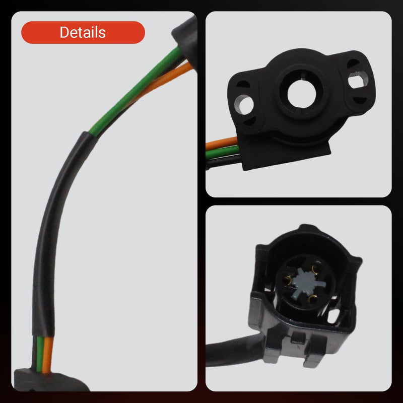 TPS Throttle Position Sensor E5TZ9B989B Compatible with Ford Bronco 1985-1995 E-150 E-250 E-350 1986-1996 F-150 F-250 F-350 1985-1997 Replaces E4AF9B989AA 12339049 12339051