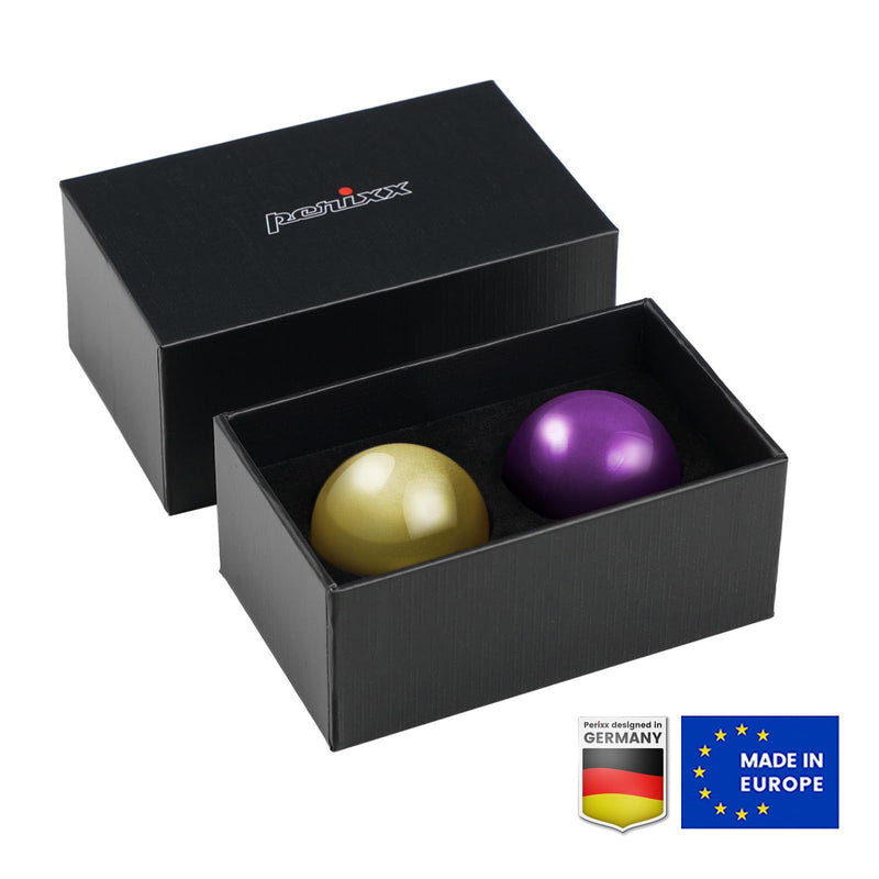 Perixx PERIPRO-303X2C 1.34 Inches Trackball 2 pcs Pack - Replacement Ball for M570, M575, PERIMICE-517/520/717/720, and Other 1.34inches Trackball Mouse - Glossy Purple and Yellow… Purple & Yellow