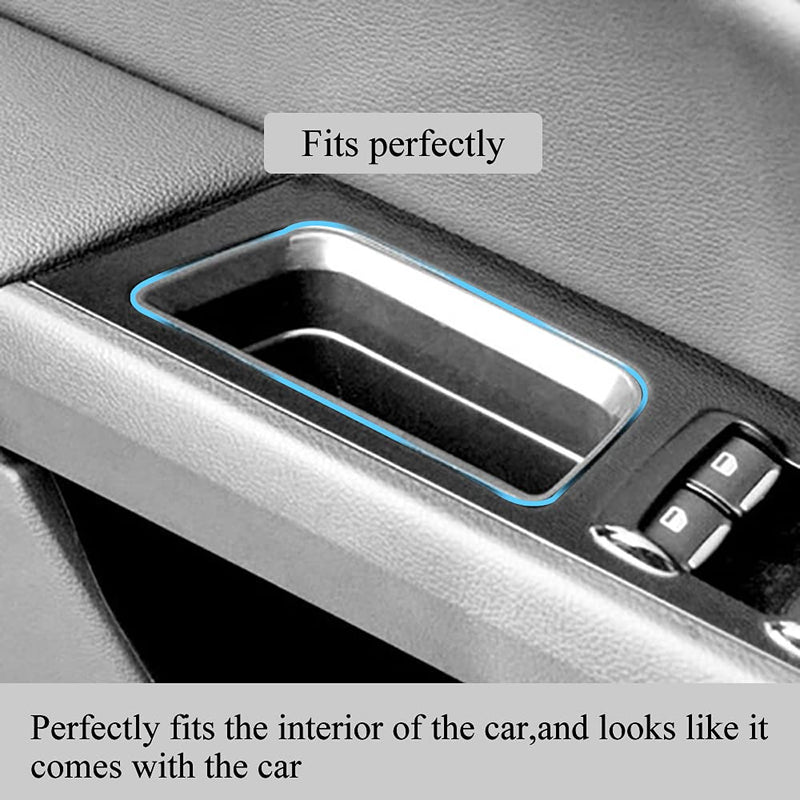 Vesul 4pcs Door Side Storage Box Compatible with Ford Fusion 2013 2014 2015 2016 2017 2018 2019 2020 Armrest Phone Container Door Organizer Handle Pocket ABS Tray Insert Glove Pallet Ford Fusion 2013-2020