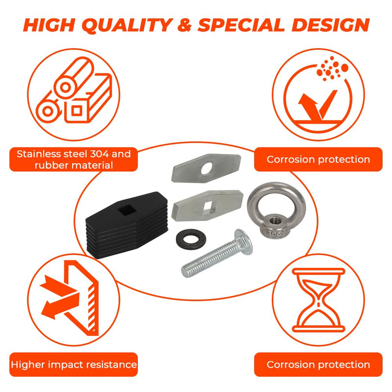for Can-Am Bed Anchors Mounting Kit Tie Down Cargo Compatible with Can-Am Commander & Maverick & Defender(4 Pack)