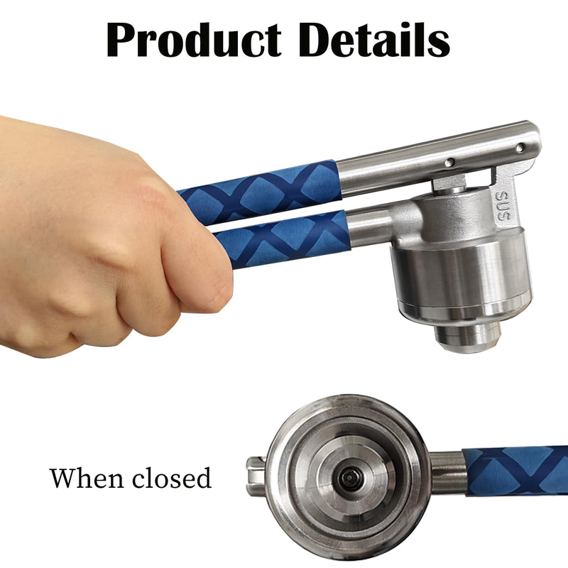 20mm Flip Vial Crimper, Manual Sealer Hand Sealing Machine for Crimping 20mm Diameter Plastic-Aluminum Flip Caps