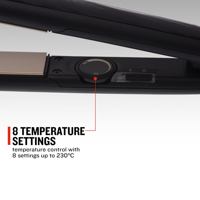 Remington Ceramic Hair Straightener - Slim longer length 110mm floating plates with Anti-static/Tourmaline Ionic coating for smooth glide, Fast 15 second heat up, Heat proof pouch, Up to 230°C, S3500 | Smooth Glide for Effortless Styling, Anti-Static T...