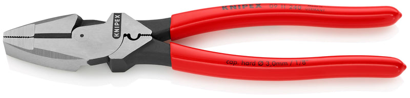 Knipex 09 11 240 9.5-Inch Ultra-High Leverage Lineman's Pliers with Fish Tape Puller and Crimper