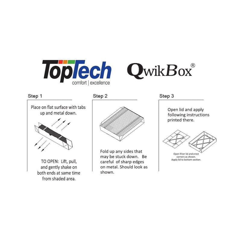 TopTech TechPure TT-FM-1625 QB OEM Replacement Filter - QwikBox(R)-(Assembly Required, See Description & Images)