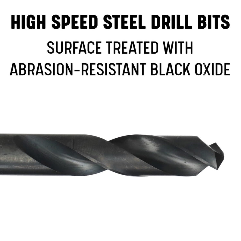Drill America 31/64" High Speed Steel Heavy Duty Split Point Stub Drill Bit (Pack of 6), DWDST Series 31/64"