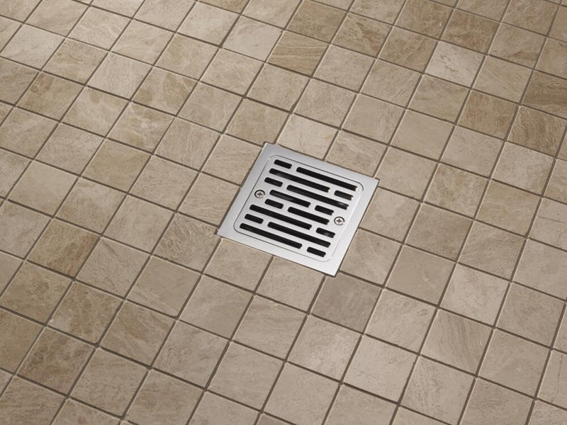 Delta DT062412 4" Tile-in Square Shower Drain - Chrome