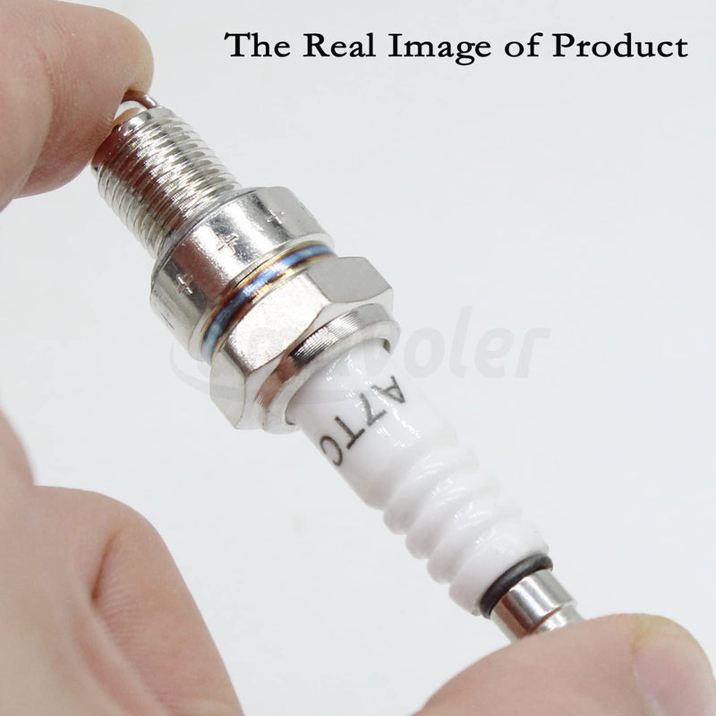 A7TC Spark Plug Fit for GY6 50 cc 70cc 90 cc 110cc 125 cc 150cc ATVs Dirt Bikes Go Karts Scooters Quad 4 Wheeler Pit Bike Dune Buggy Sandrail Moped Roketa Taotao Etc .(1 pcs) 1 pcs