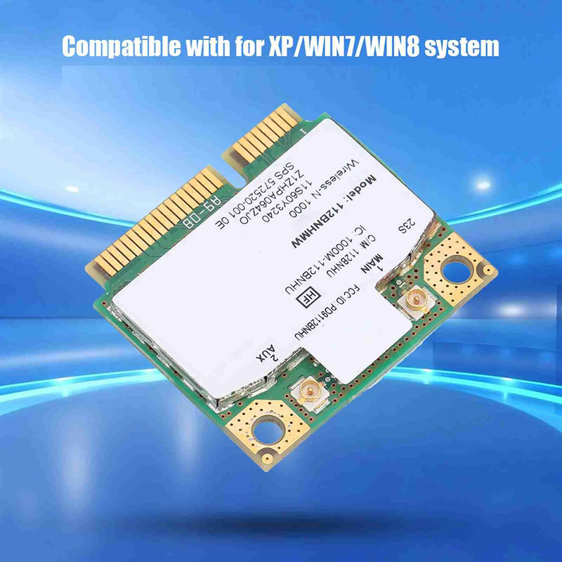 ASHATA Network Card, Mini PCI-E 300Mbps Network Card for LINK1000 N1000 112BNHMW, Card for T420S/X220/T520