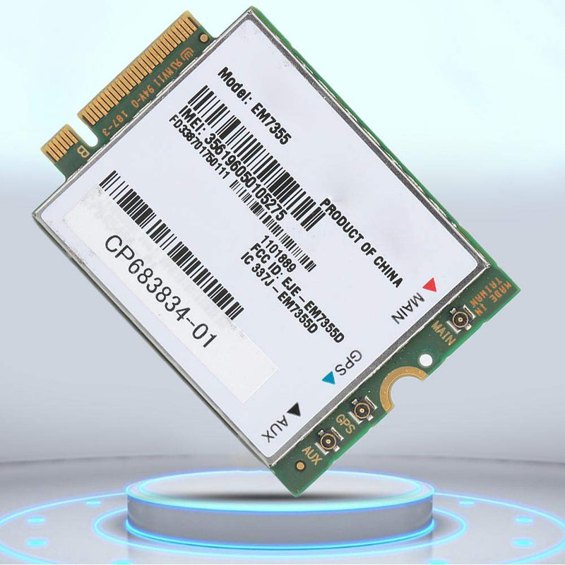 Ethernet Network Card, for AirPrime EM7355 100Mbps Notebook Built-in 4G LTE Module for AT&T/Verizon/Sprint