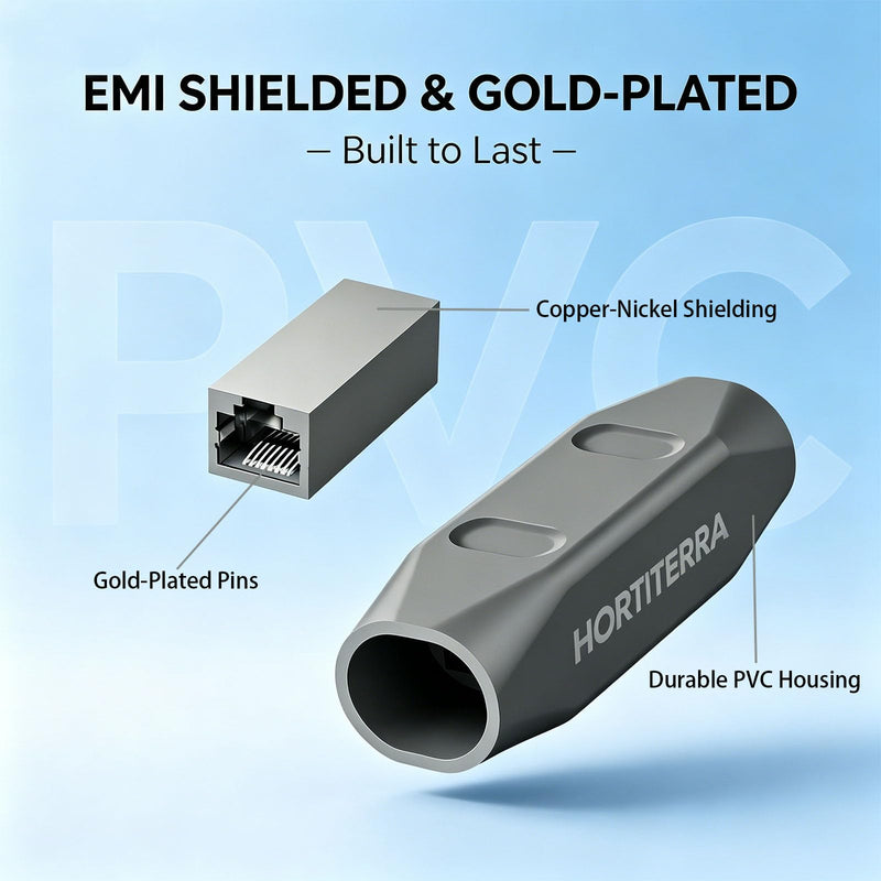 Cable Coupler for Starlink Gen 3&Mini, IP67 Waterproof Connector,Extension to RJ45 Cable Compatible with Starlink Ethernet Adapter Gen 3/Mini Dish and Router, Support Cat6 Cable