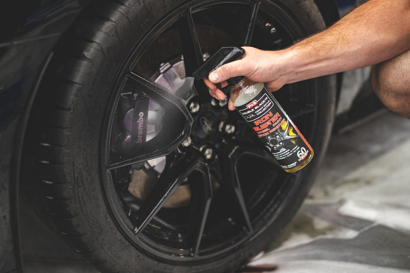P & S Professional Detail Products Iron Buster Wheel & Paint Decon Remover - pH Balanced, Safe on Alloy, Chrome, Steel & Aluminum Wheels - 16 oz Spray 16 Ounce (Pack of 1)