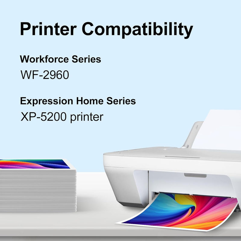 TOKYOINK Remanufactured Replacement for 222 222XL Ink Cartridges Combo Pack | Compatible for Epson Printer XP-5200 WF-2960 Printer Ink Cartridges (5Pack, 2Black, Magenta, Cyan, Yellow)