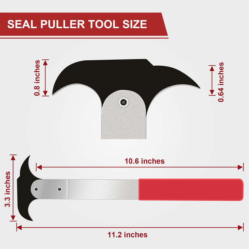 Seal Puller, 3rd Generation Oil Seal Removal Tool with 30% Thicker Dual Hook Tips and Heat-Treated Steel, Seal Puller Tool Perfect for Car, SUV, Light Truck and Machine Repair