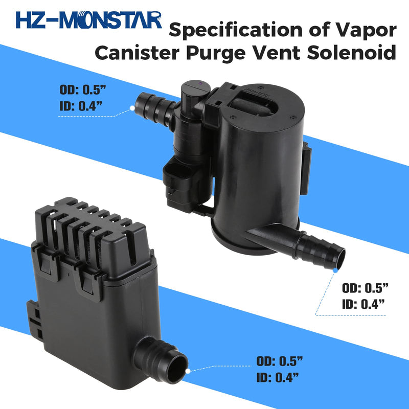 Evap Canister Vent Solenoid Valve Assembly Compatible with 2004-2010 Chevy Silverado GMC Sierra 1500 2500 3500 HD Classic Vapor Canister Vent Solenoid Replace CVS34 911-237 10357992 19207763
