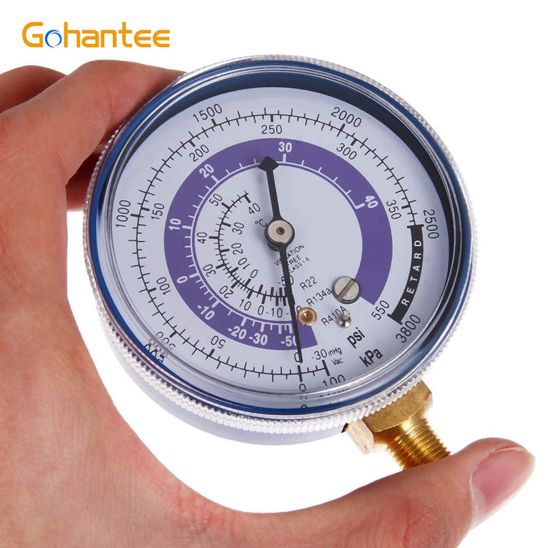 Air Conditioner Refrigerant Low and High Pressure Gauge 70mm/2.7inch for R410A R134A R22 PSI PA AC Pressure Gauges