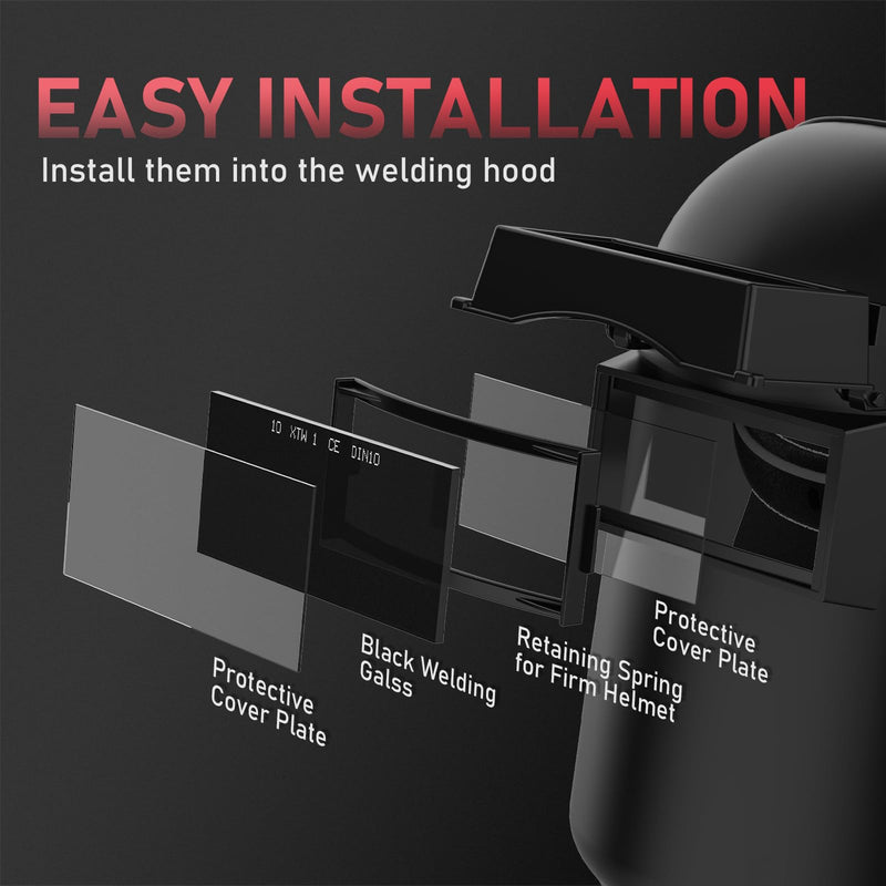 YESWELDER Lightweight, Durable Flip Front Welding Helmet, Sugar Scoop Pipeline Welding Hood Welding mask