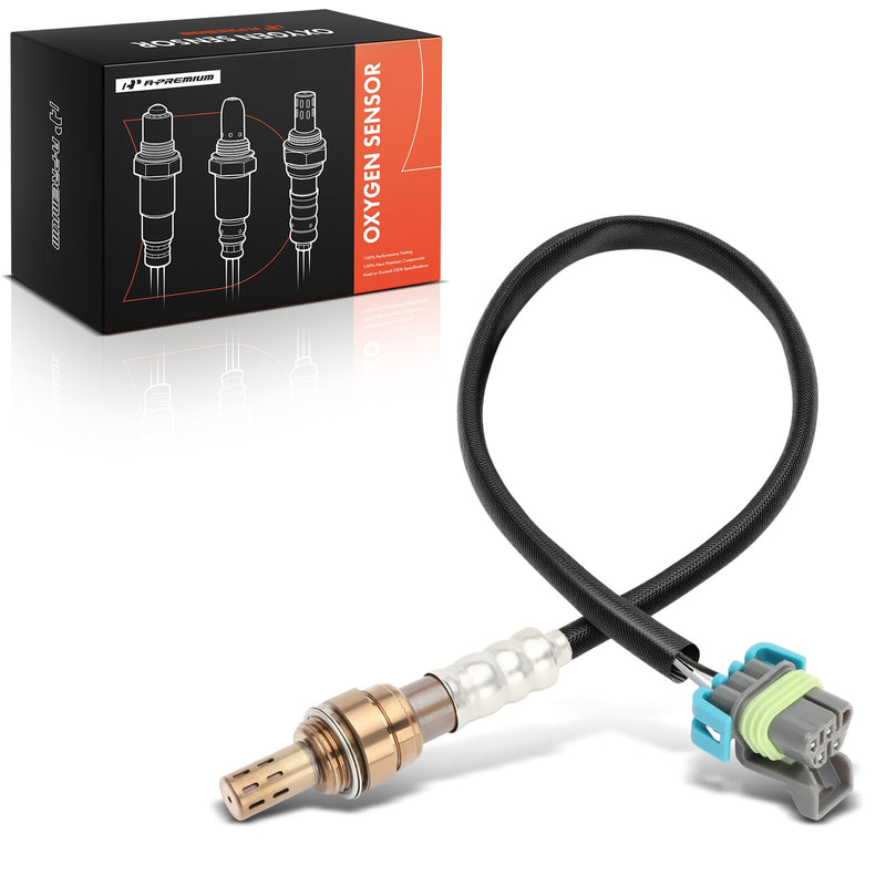 A-Premium O2 Oxygen Sensor Compatible with Chevy, GMC, Buick, Hummer & More - Colorado, Equinox, Malibu, Captiva Sport, Trailblazer, Canyon, Acadia, Enclave, LaCrosse, H3, G6, 9-7x - Replace# 12597947
