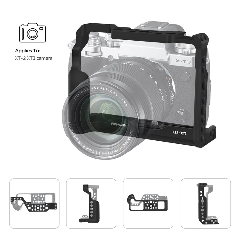 XT2 XT3 Camera Cage, Premium Closed Security XT2 XT3 Camera Cage for Fuji X-T2 X-T3 Camera