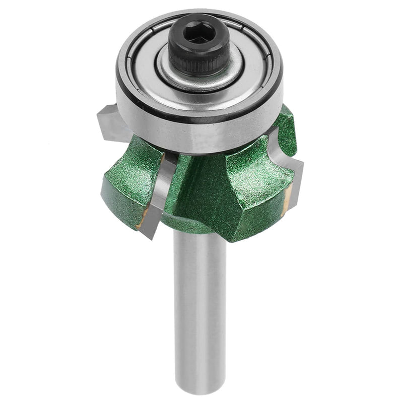 Banding Cutter,Trimmer Wood,R1 Bit Slotting Router Cutter,Banding Trimmer Routers Bevel Top Trim Router Woodworking Milling Cutter 4 Teeth Trimming Cutter Trimmer Router Bit(1/4 * R3) 1/4 * R3