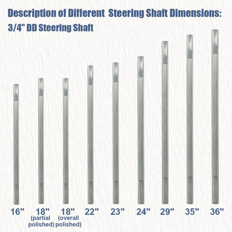 COOL STAR Single Steering Shaft Universal U Joint 3/4" DD x 1" DD 83mm (3-1/4") Working Angle 35°Degree Black