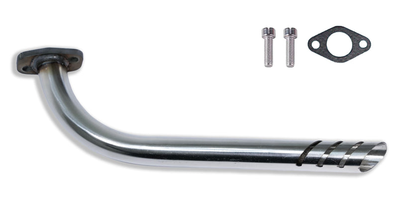 Header Exhuast Pipe Kit for Monster Mega Moto MMB80 MMB105, Coleman RB100 105cc, Motovox MBX10 Baja DB30 97cc Orxyearth Dirt Kids Mini Bike Lifan 79cc/105cc Engine MMK80 Go Kart (Sliver) Sliver