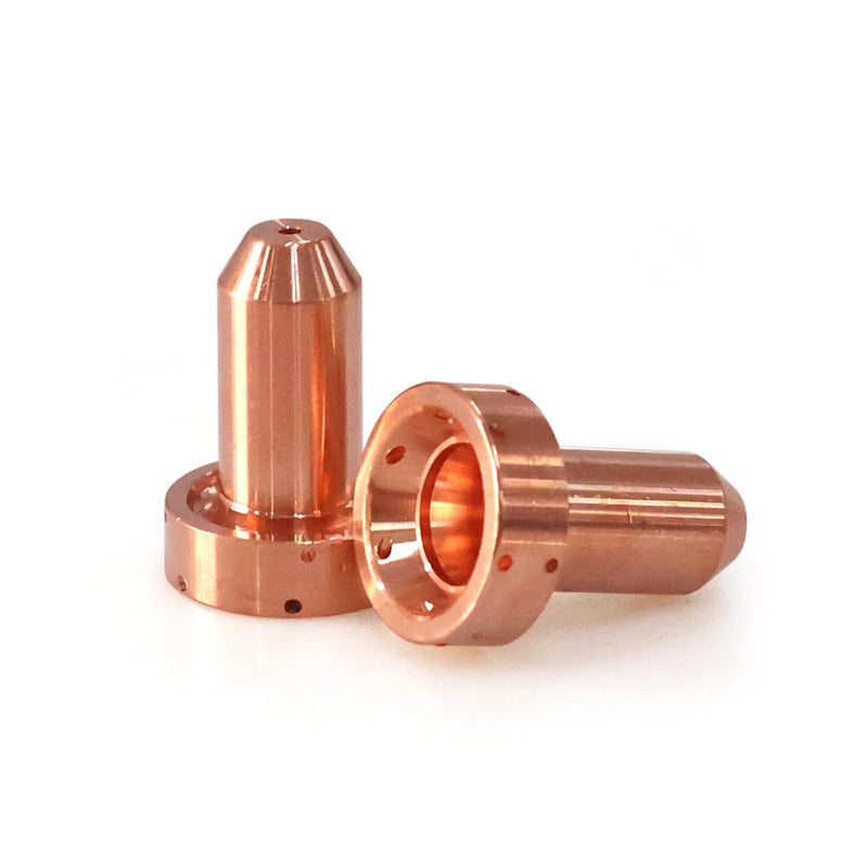 10Pcs 9-8210 Plasma Nozzle 10Pcs 9-8215 Plasma Electrode Fit for Thermal Dynamics SL60/SL100 Cutting Torch Consumables 9-8210 10Pcs + 9-8215 10Pcs