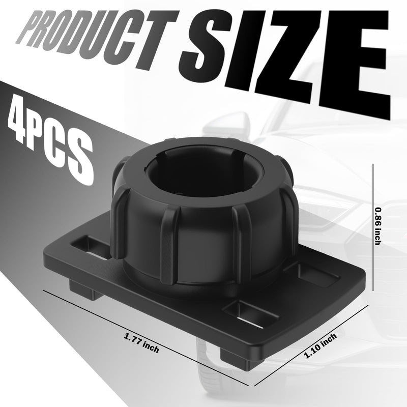 4PCS Tightening Nut & 4 Button Lock 17mm Ball Mount Socket,Non-Slip Car Mount for Phone Parts for Replacing Cars Phones Mounts,Ball Mounts Phone Holder Nut for GPS/Backup Camera