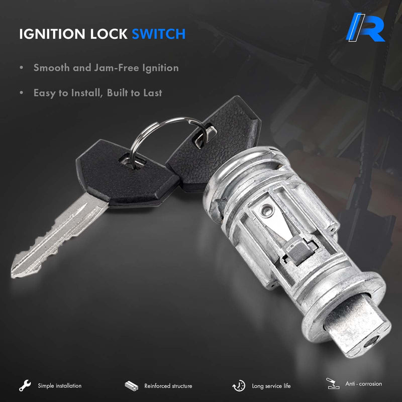 Ignition Switch Lock Cylinder with Door Lock & Keys Fit for Jeep Wrangler TJ Cherokee XJ 1998-2001 Replaces# 5003843AB, 4746311, 703719, 68001713AA For Wrangler TJ 1998-2001