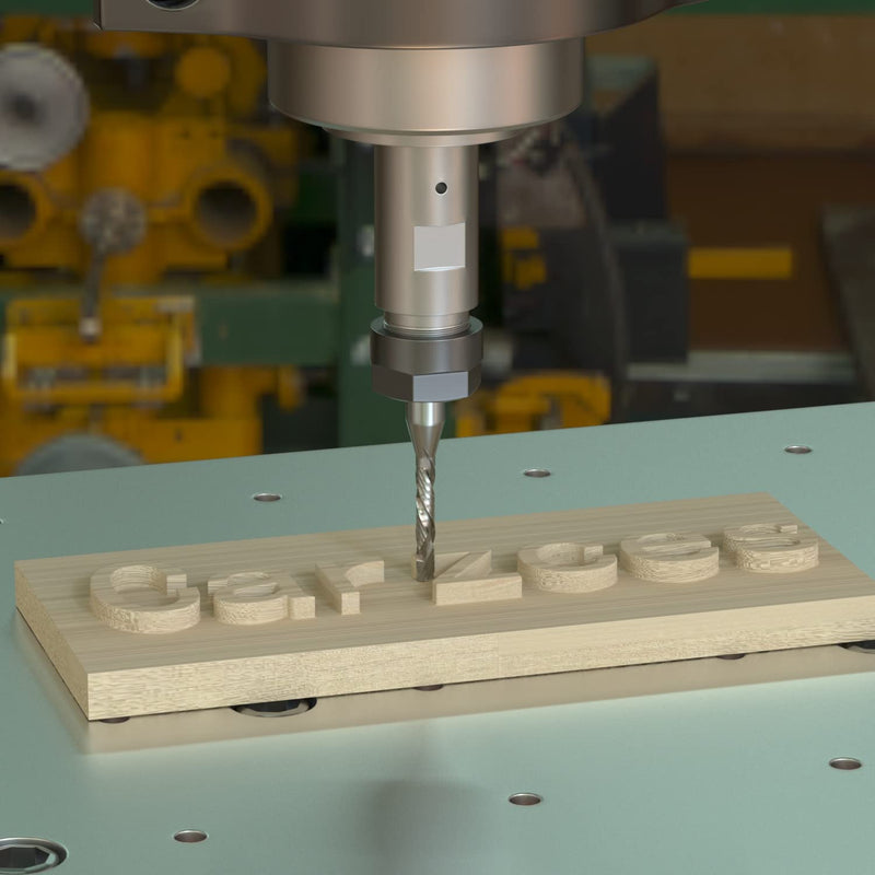 1/4 Inch Shank Extra Long CNC Spiral Router Bit 1/8 Inch Cutting Diameter End Mill, Up Cut Spiral Bit with HRC55 Solid Carbide 2 Flute Spiral Router Bit- 1/8" X 1" X 1/4" X 3" 1/8*1*1/4*3-S
