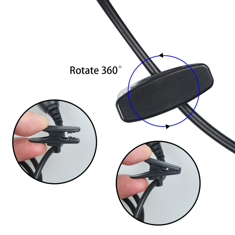 Walkie Talkie Earpiece K Head 2 Pin G Shape Single Wire Ear Piece Headset with Mic PTT Compatible with Baofeng UV-5R BF-888S Retevis RT21 RT22 H-777 Arcshell AR-5 Kenwood Two Way Radio (G Shape 1Pcs) G Shape 1Pcs