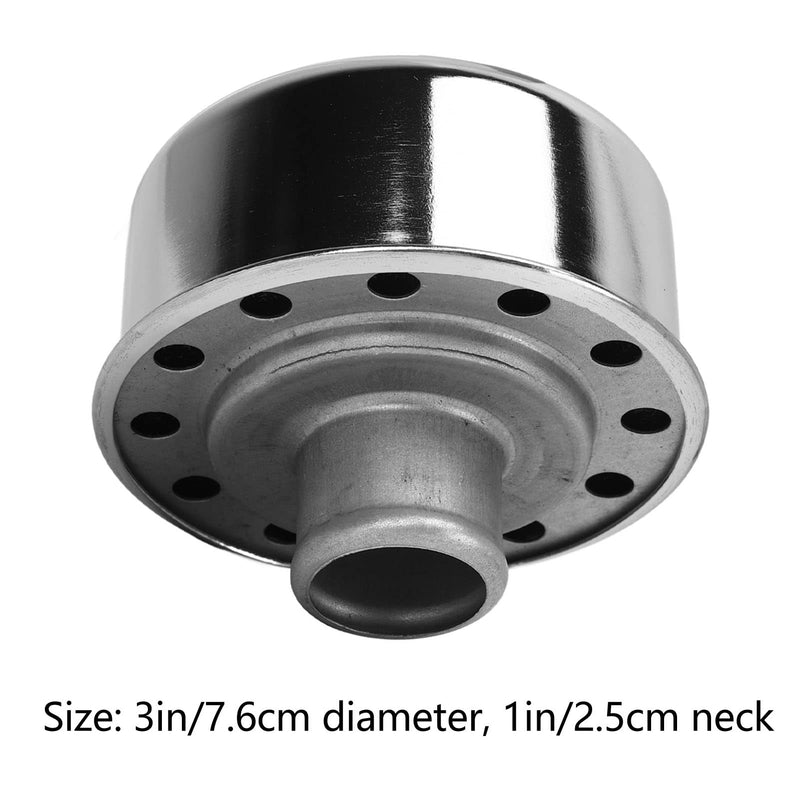 Round Valve Cover Breather, Push in Breather Fit, Oil Filler Cap Replacement for SBC BBC SBF 327 350 302 454 502 1‑1/4 in Hole Valve Cover