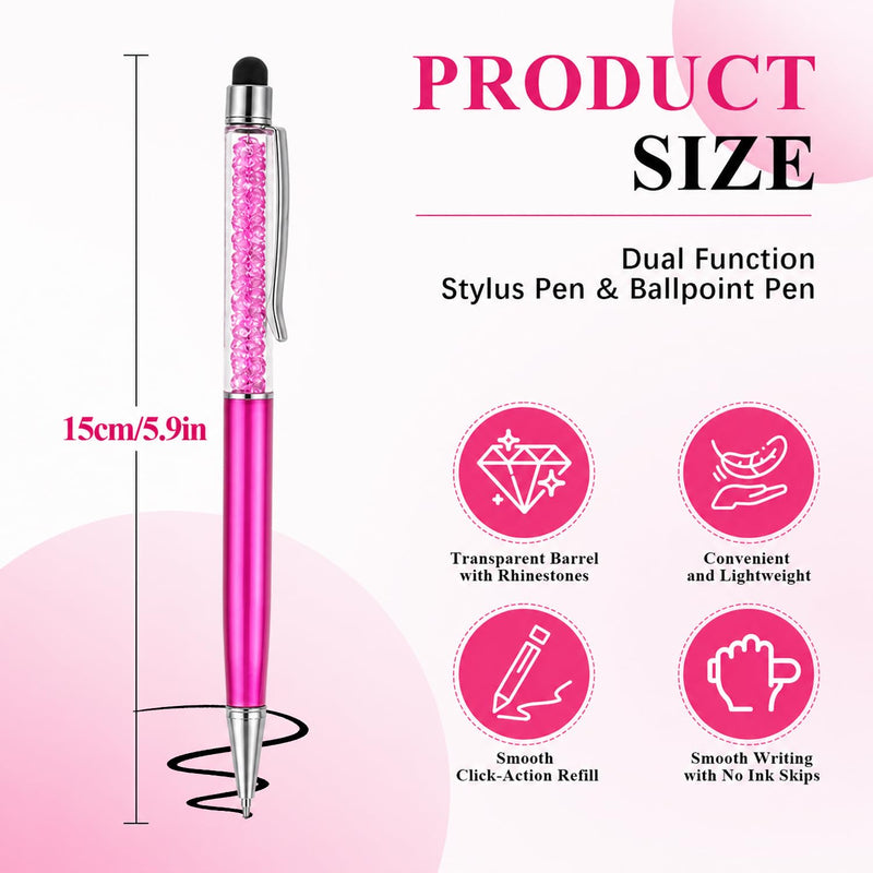 Stylus Pens for Touch Screens, High Precision Capacitive Universal Stylus | Compatible with Tablets Smartphones iPad iPhone Hot Pink