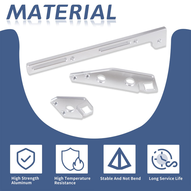 YESHMA Throttle Cable Bracket Compatible with LS LS1 LS2 LS6 Cathedral Port Sheet Metal Intake Manifold Aluminum, Compatible with Chevy 4.8 5.3 5.7 6.0
