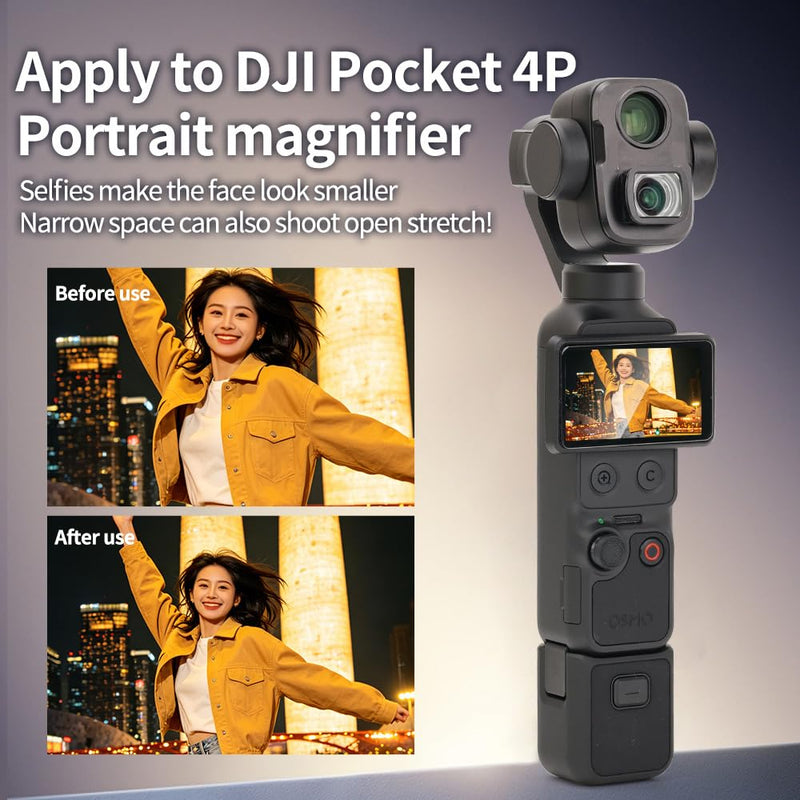 Coyktonty Lens Filter for DJI Osmo Pocket 4P,Waterproof, Oil-Resistant(Wide-Angle Lens) Wide-Angle Lens