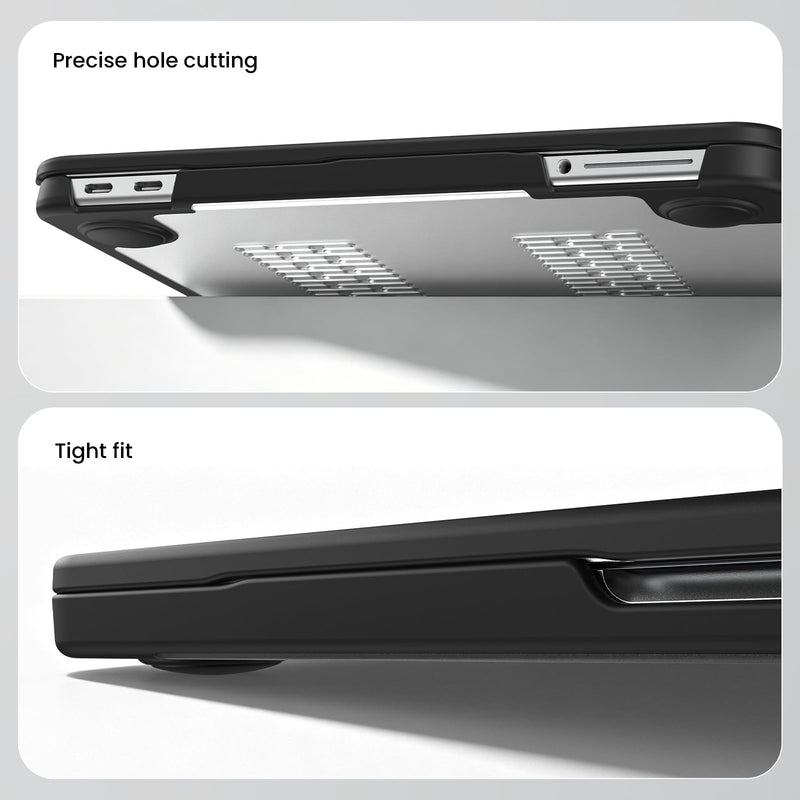 BlueSwan for MacBook Neo Case 13 Inch 2026, Model A3404 A18 Pro Chip | Anti-Crack Rugged TPU Bumper, Anti-Scratch Hard Shell Protective Cover for MacBook Neo 13" with Mac Neo Accessories Frosted Clear