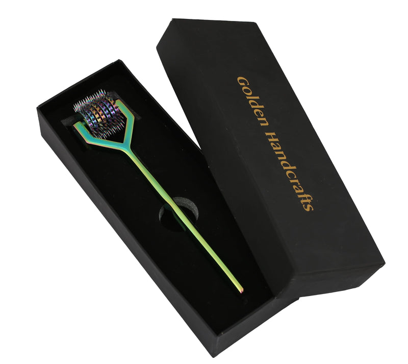 Wartenberg Neuro Pinwheel Stainless Steel 7 Head Diagnostic Instrument Pin Wheel - Multi Color Rainbow