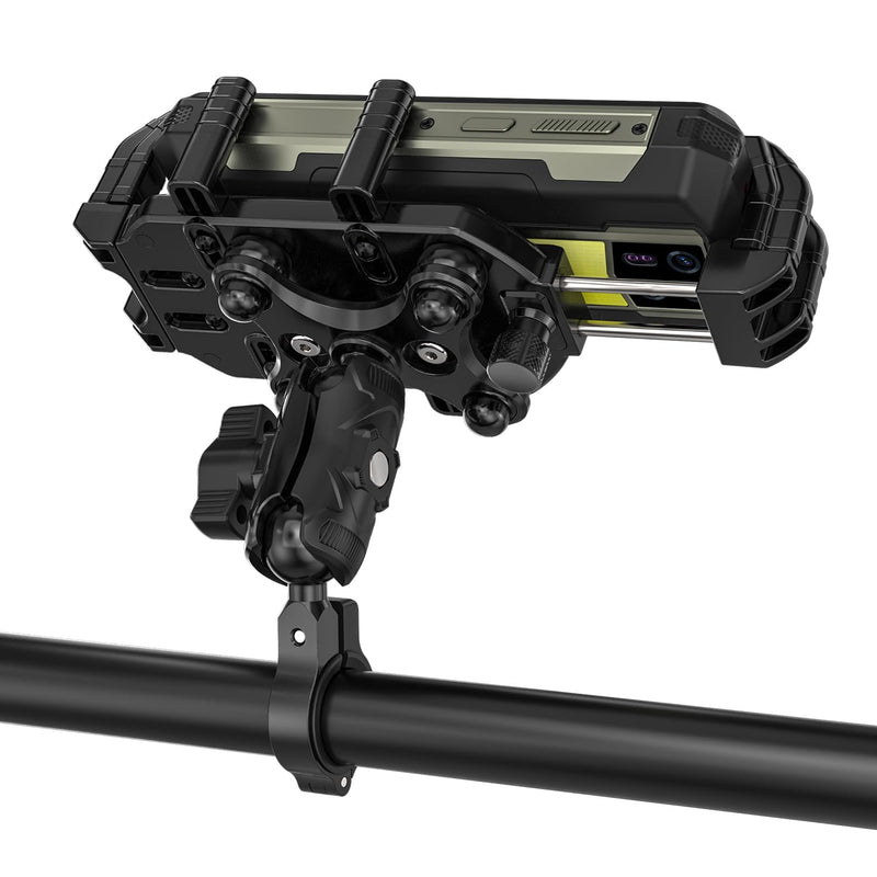 Ulefone Armor Mount Pro (AM02), Smartphone Mount for Bicycle, Cell Phone Holder for Motorcycle, Mobile Phone Mount for Scooter, for Phones from 6.1" - 7.2", max. 1.22" Thickness
