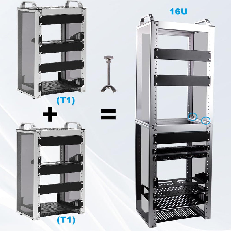GeeekPi 304 Stainless Steel Butterfly Nut and Butterfly Screw for DeskPi RackMate T0/T1/TT Server Cabinet