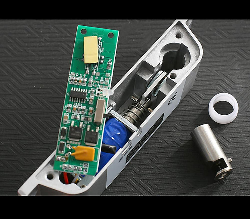 JASAG DC12V Electric Mortise Lock, Fail Safe Mode with Adjustment Time Delay, Electric Drop Bolt Lock for Door Access Control, Silver (JASAG-XXS1)