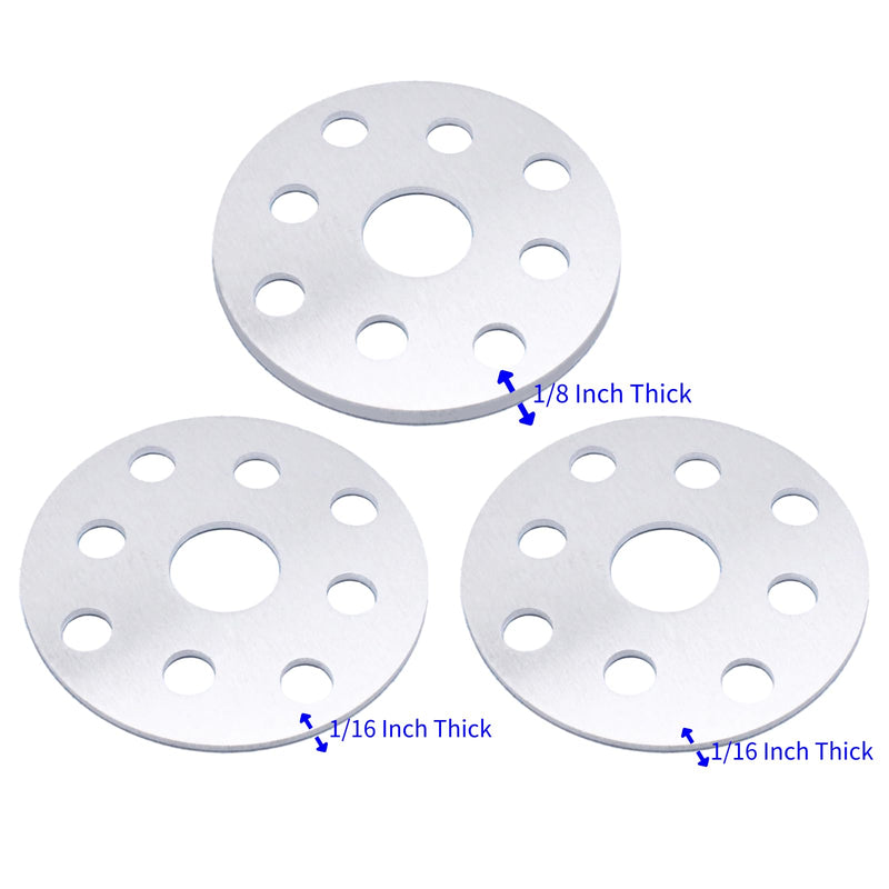 3 Pcs Water Pump Pulley Shim 1/8 Inch 1/16 Inch Water Pump Pulley Shim Fits for Most SBC BBC SBF 302 350 427 454