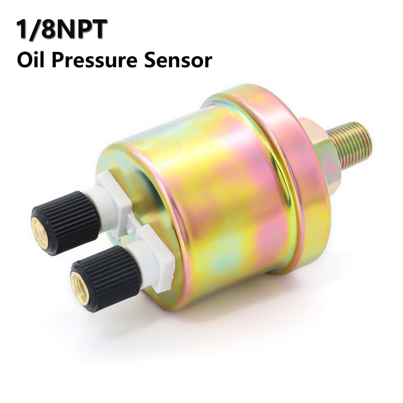 ARTILAURA 1/8NPT 0-150PSI Oil Pressure Sensor and 1/8NPT Water Temperature Sender Sending Unit