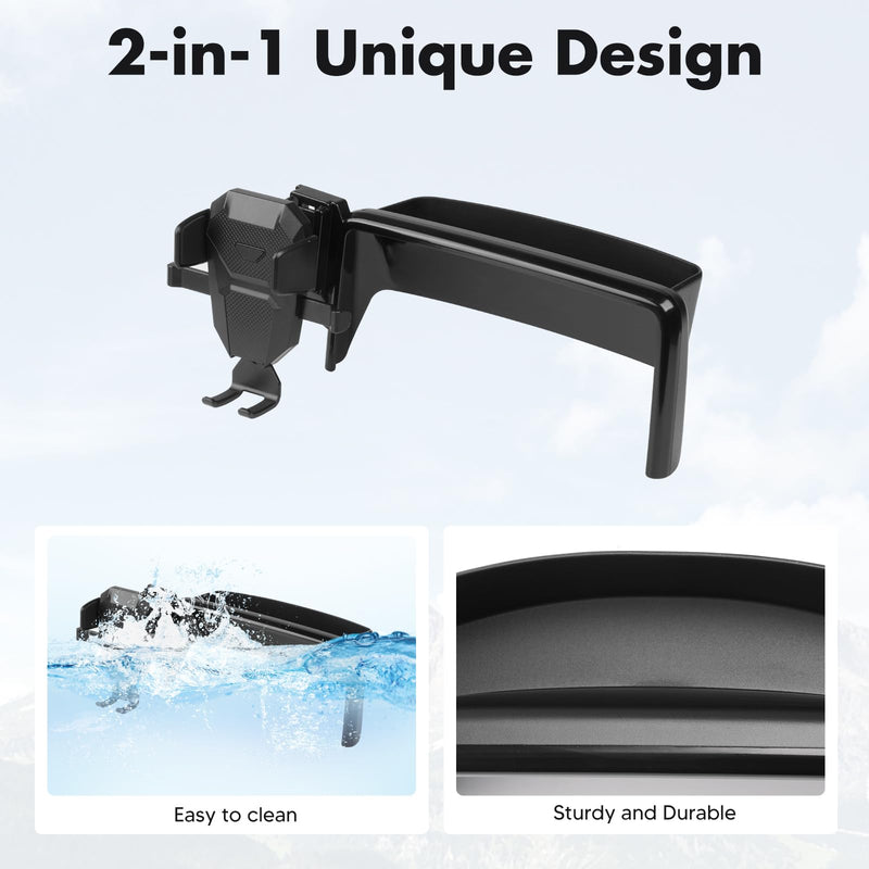 FIILINES Dashboard Storage Tray&Phone Holder for 2016-2023 Mazda MX-5 MX5 Miata/2016-2021 CX-3 CX3/2014-2016 Mazda3(Fit 7" Touch Screen) Dash Center Console Organizer Phone Mount Interior Accessories