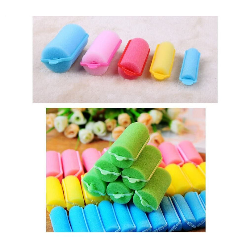  [AUSTRALIA] - Leier 27Pcs/lot Magic Foam Sponge Hair Curlers Roller Salon Hairdressing Hair Styling Barber Benders Hair Rolling Tool