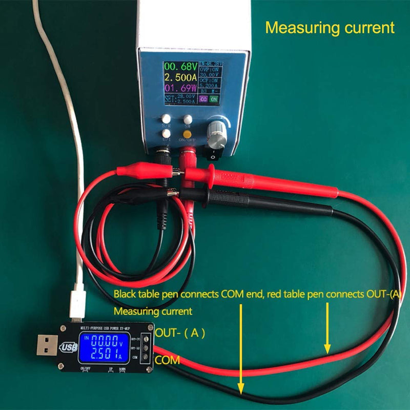 PEMENOL DC-DC CNC USB Step Up/Down Power Supply Regulator Module 3.5V-12V to 1.0V-24V 2-3W, Adjustable Boost Buck Voltage Converter Digital Display Voltmeter Ammeter Battery Capacity Tester DC 1V-24V
