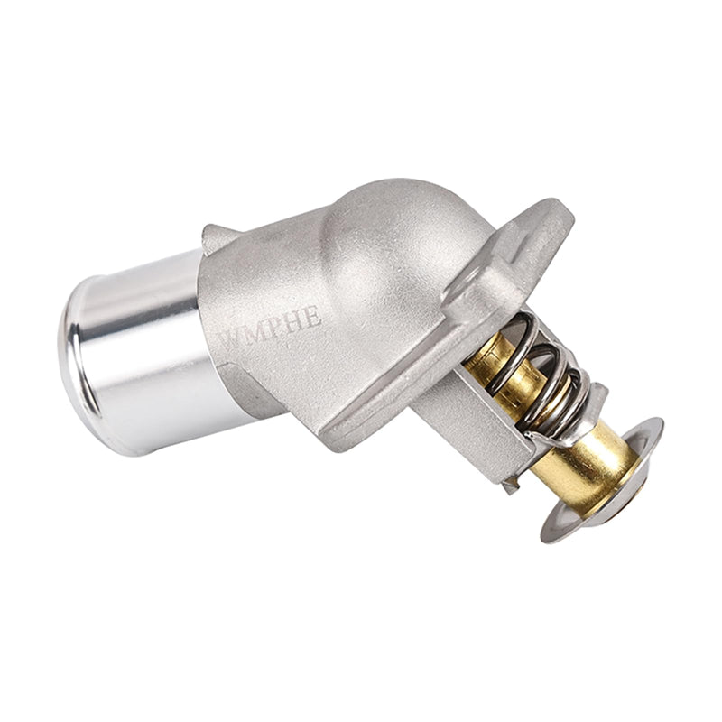 Coolant Thermostat Compatible with Chevy GMC Hummer Camaro Corvette Silverado Suburban Tahoe, Sierra Yukon, H2 Engine Thermostat Housing Water Inlet Assembly, Replace 15-11057 12600172 15-10412