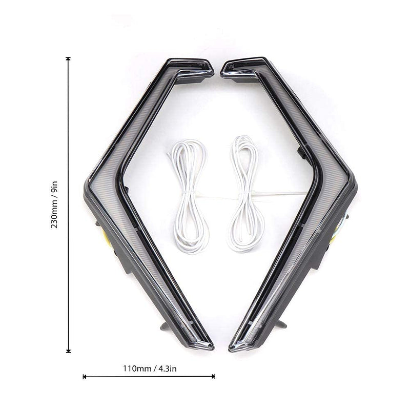 KEMIMOTO Fang Lights Accent Lights Compatible with Polaris RZR 1000 XP XP4 Turbo S 2023 2022 2021-2019/2024 RZR Trail S 1000 900 Accessories 2884871 IP67 LED Turn Signal Street Legal Light 2 pcs