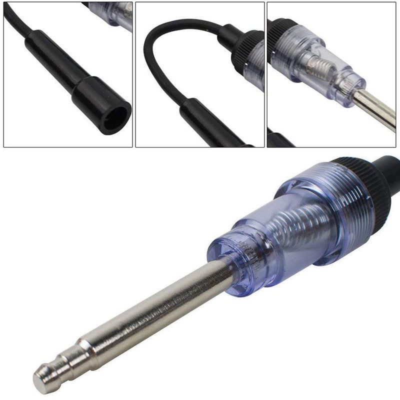 Morange in-Line Spark Plug Engine Ignition Tester 6-12V Pick Up Coil Armature Diagnostic Detector Tool for Automotive Car Lawnmower Internal External Engine